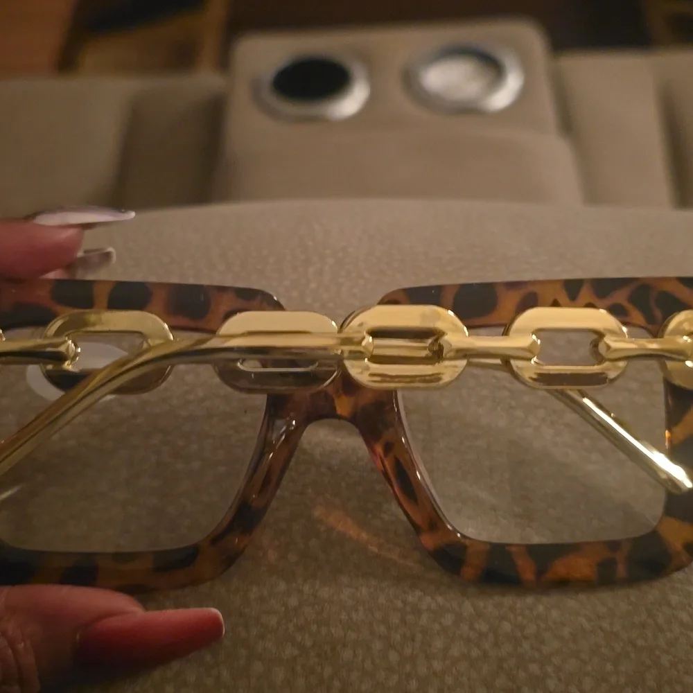 Leopard Print Square Glasses*readers*+3 50 - Picture 3 of 4